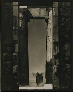 Edward Steichen's amazing 1923 portrait of dance icon Isadora Duncan beneath a massive arch of the Parthenon in Greece. 