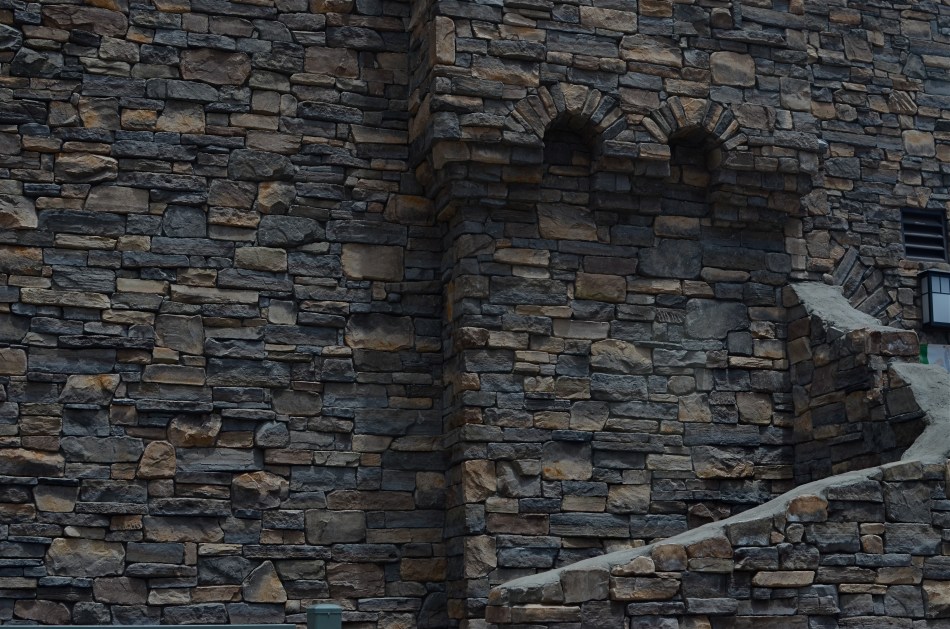 Taken on impulse from a car as I was just about to drive off the property of this unique library. No planning except a fast exposure to give some depth to the stone textures. 1/640 sec., f/5.6, ISO 100, 35mm.