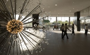 The Last Scattering Surface as it appears in the lobby of the Phoenix Art Museum.