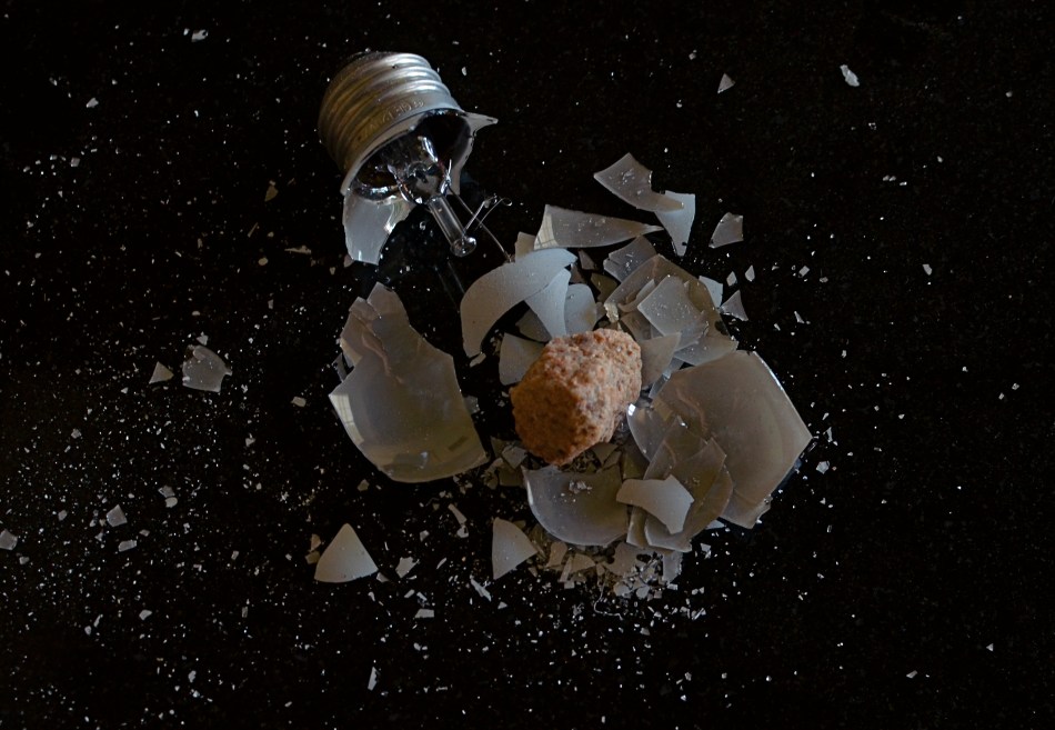 A cosmic disaster on a tabletop far, far away. 1/40 sec., f/5.6, ISO 400, 35mm.