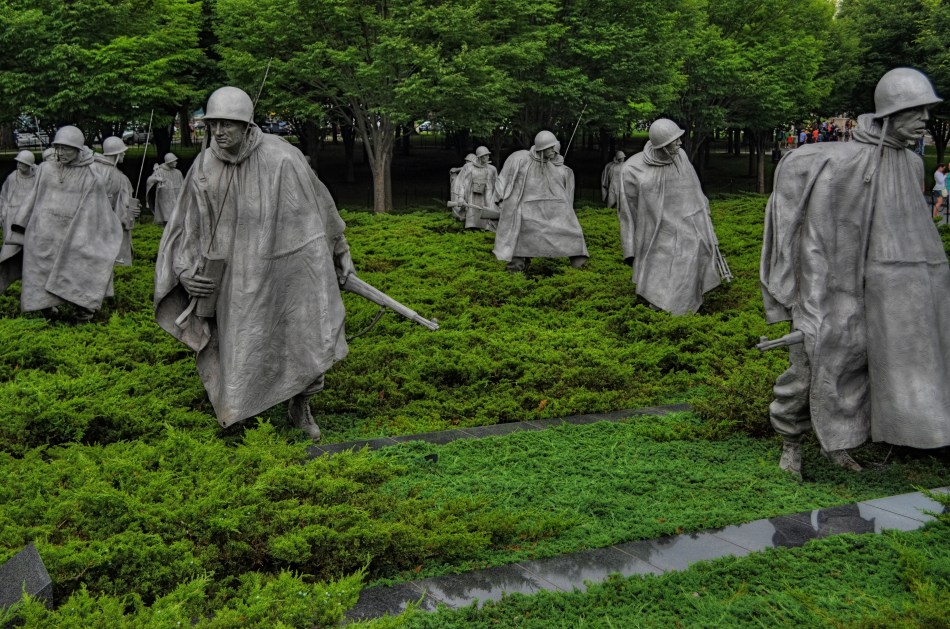 On patrol: The Korean War Memorial on Washington's National Mall. 1/250 sec., f/5.6, ISO 100, 32mm.