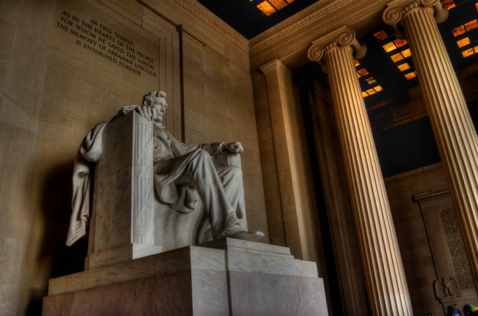 Mr. Lincoln's vigil continues. See below for details on the making of this image. 