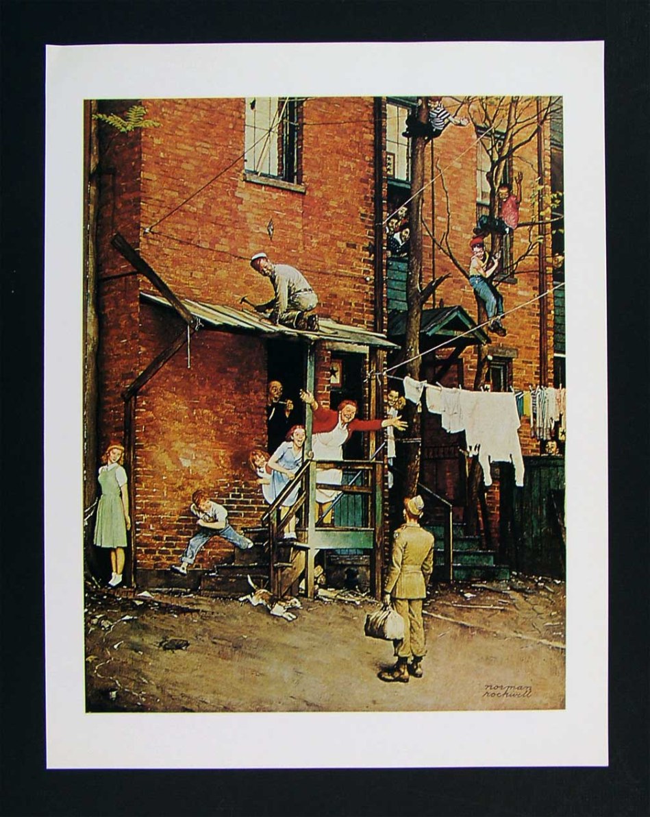 As staged as a Broadway show, Norman Rockwell's idealized neighborhoods are still alluring in their appeal.