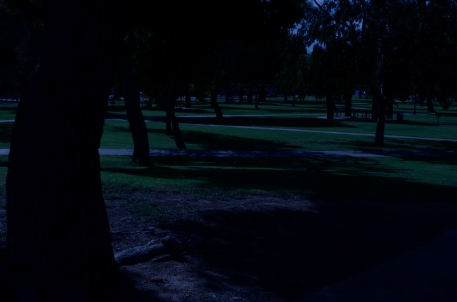 A faux "night" at the park. 1/320 sec., f/20, ISO 100, 35mm.