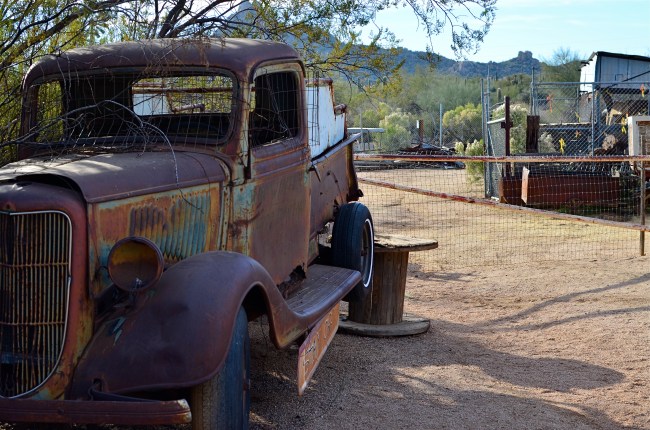 The original shot. Cool truck, but what's all that lame junk off to the side?