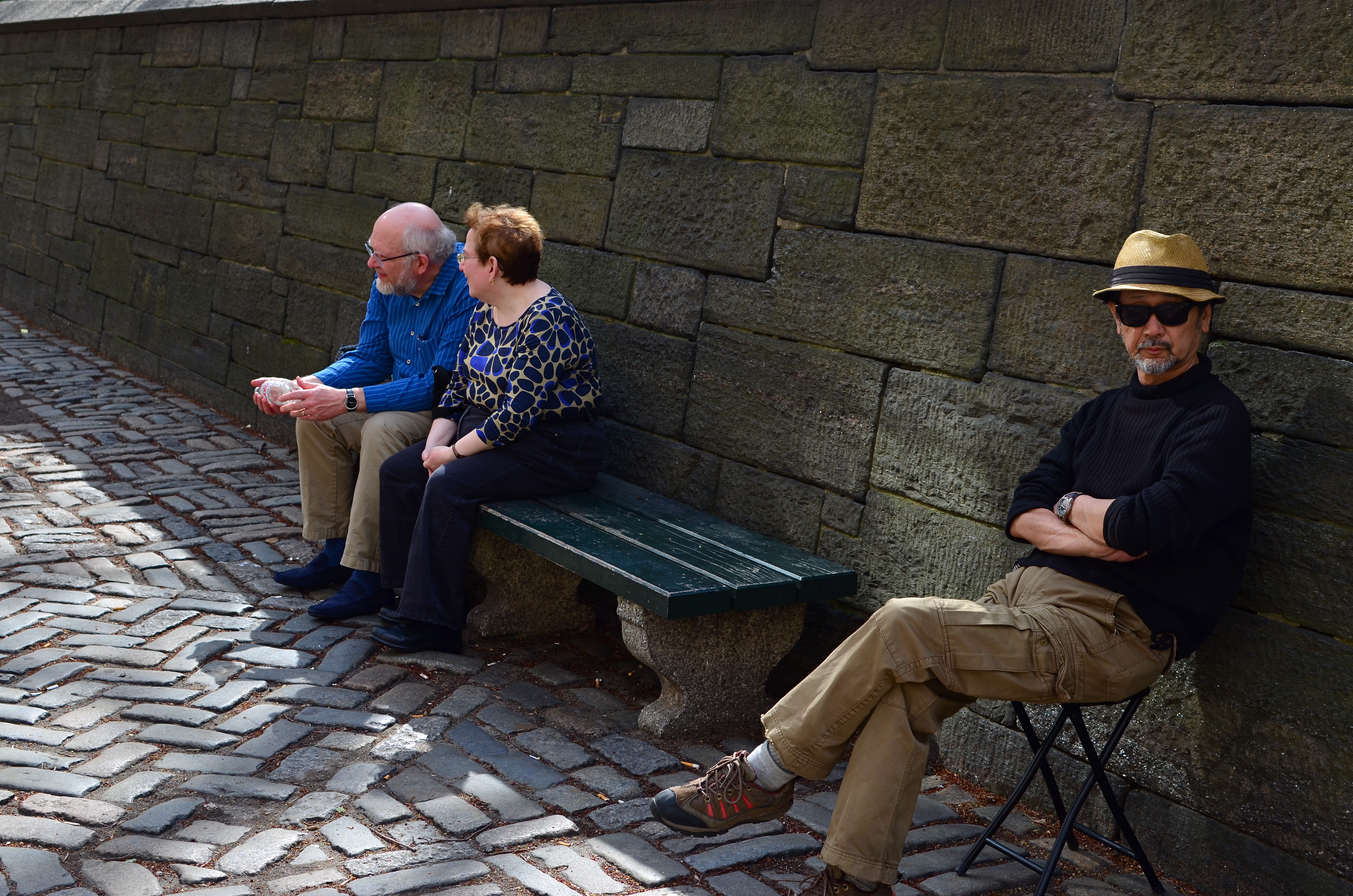 Even if people in the picture are not drunk or dying, it's still street photography.