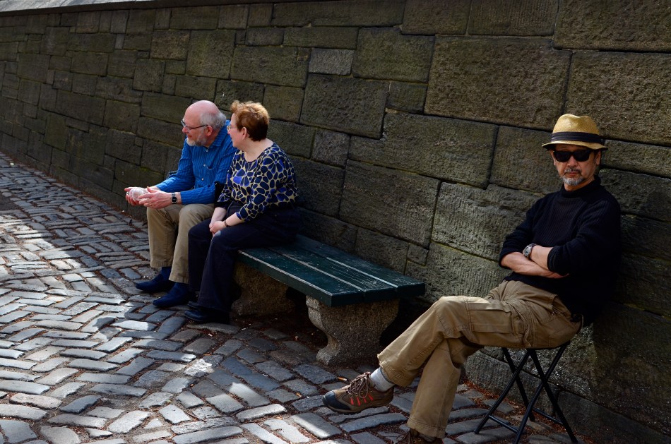 Even if people in the picture are not drunk or dying, it's still street photography. 