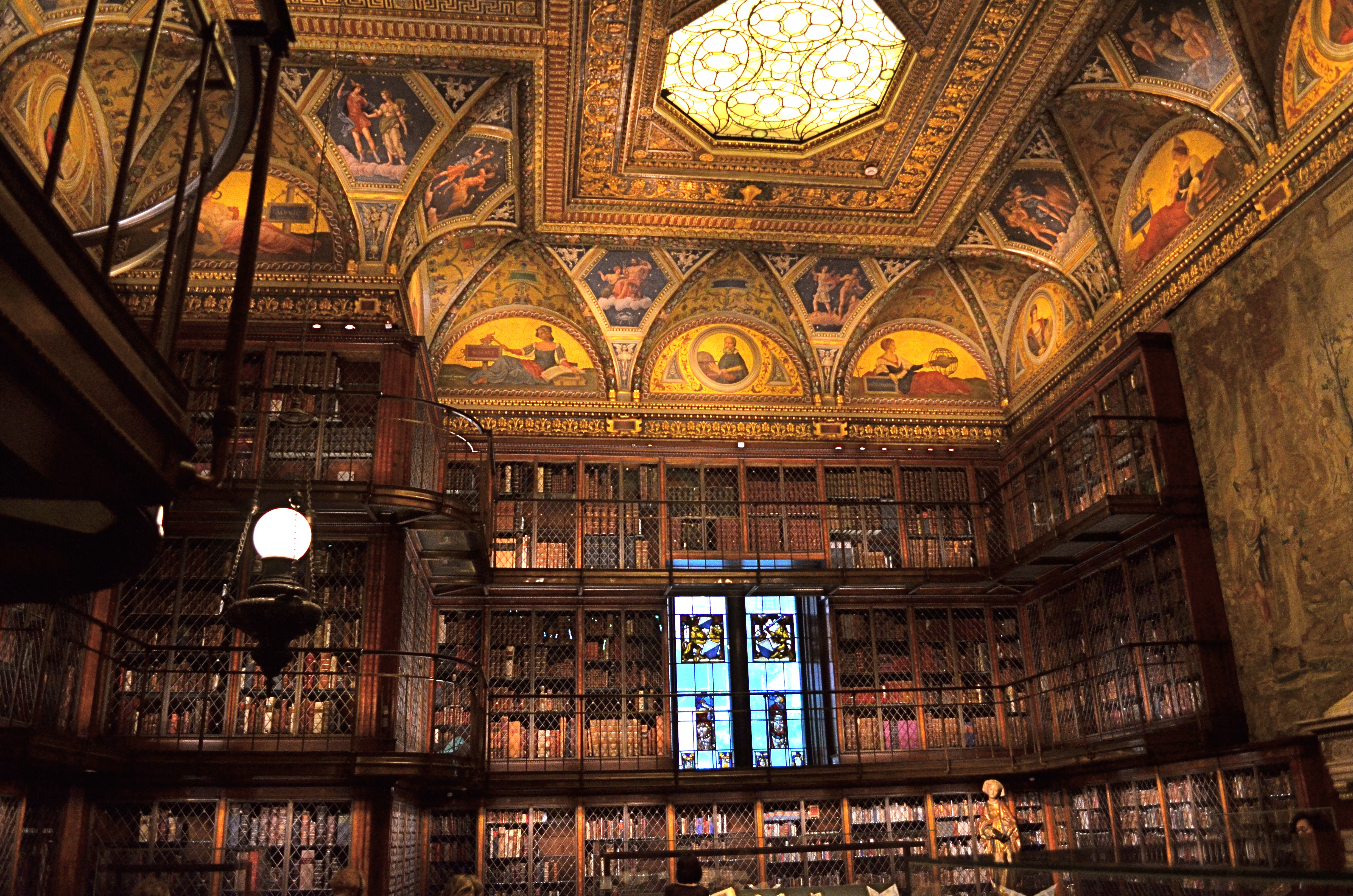 A little light reading for your friendly neighborhood billionaire. Inside the Morgan Library in NYC.