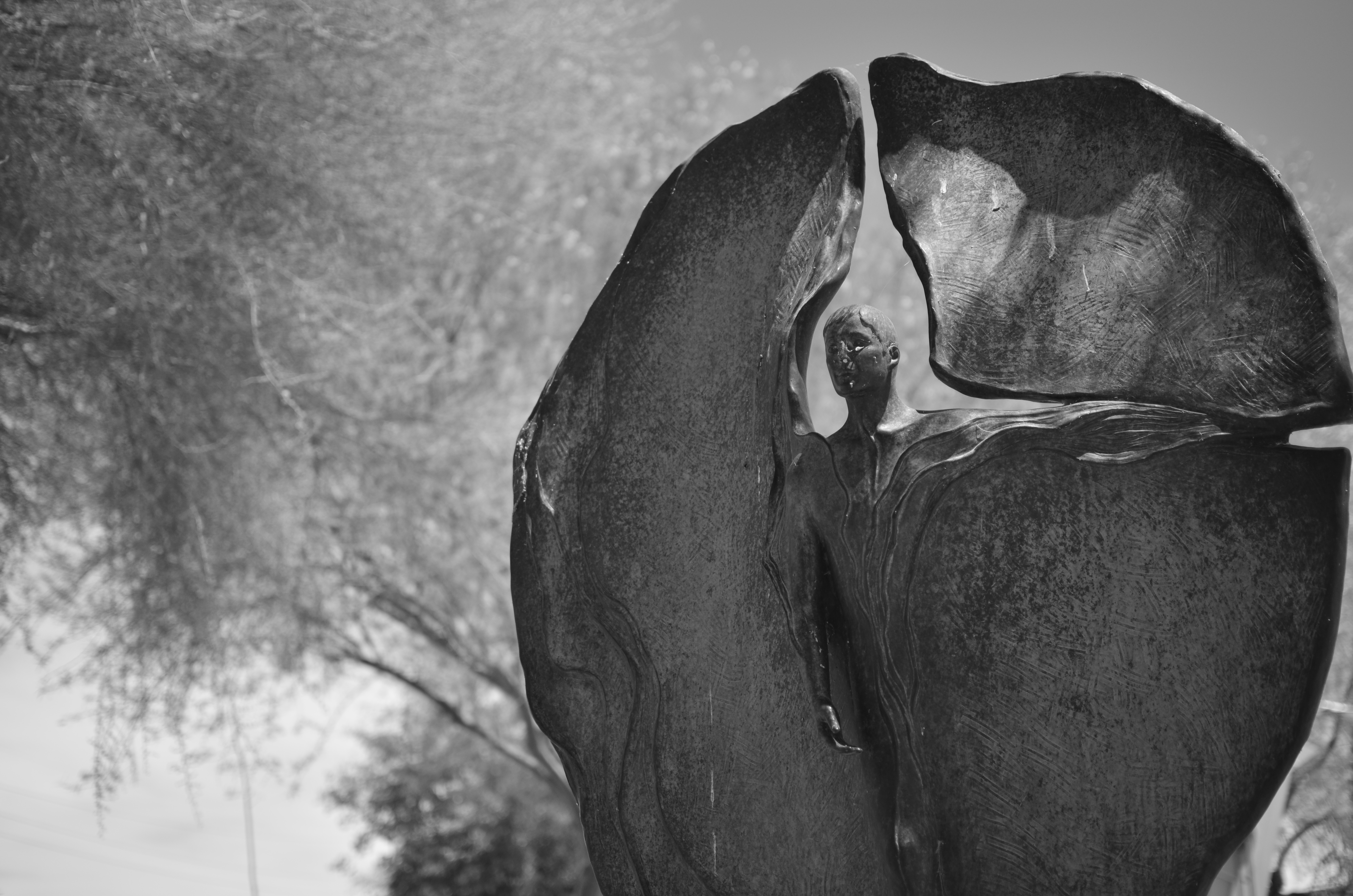 In war, is this an angel of mercy or a wraith of wrath?