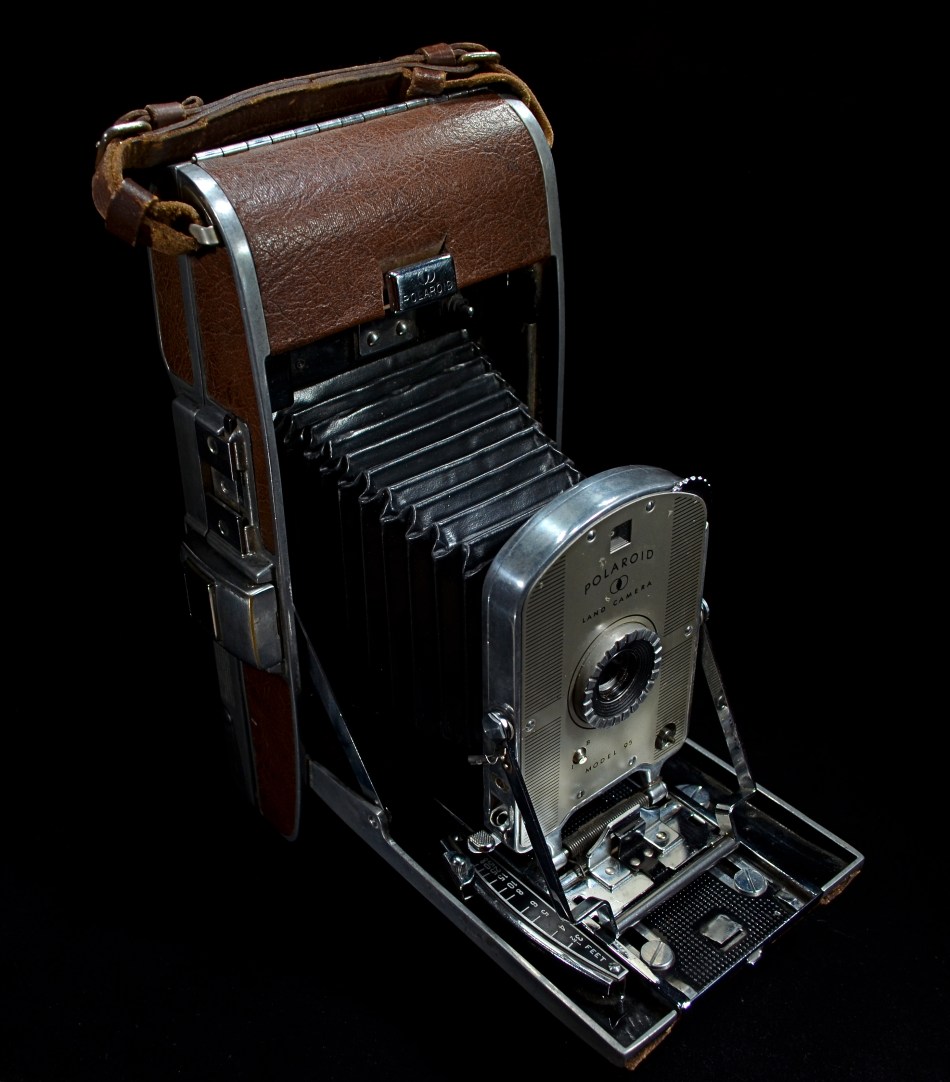 The first of its kind: A model 95 Polaroid Land Camera, circa 1948. Light-painted in darkness for a 15 second exposure at f/5.6, ISO 100, 18mm. 