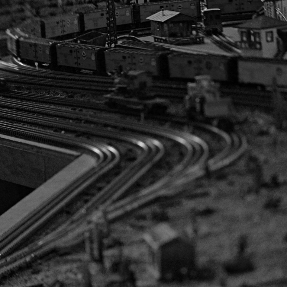 Midnight In The Switch Yard, 2013. Shot with a Lensbaby tilt-shift attachment (don't call it a lens). 