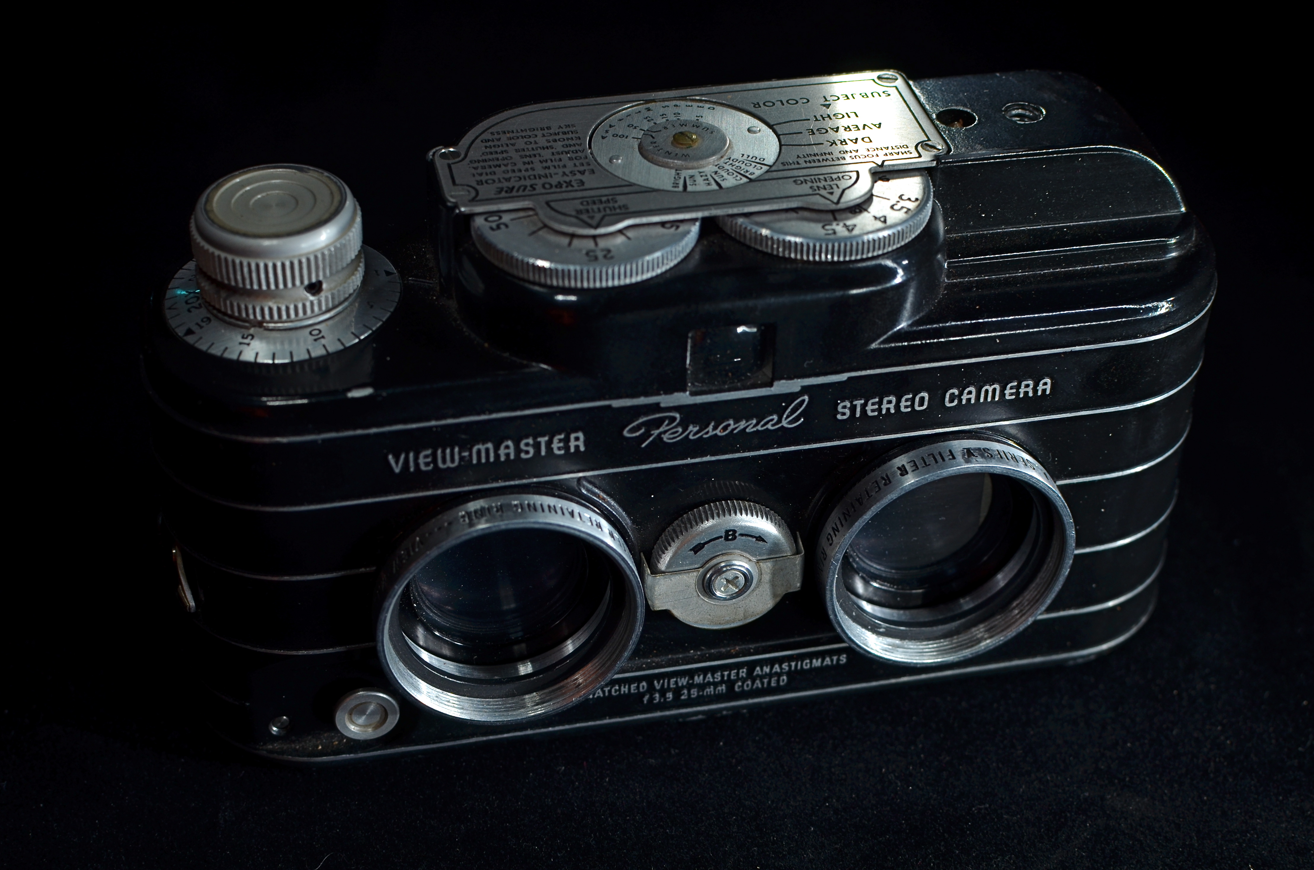 The only consumer camera designed to create personal View-Master reels. 15 sec., f/5.6, ISO 100, 35mm.