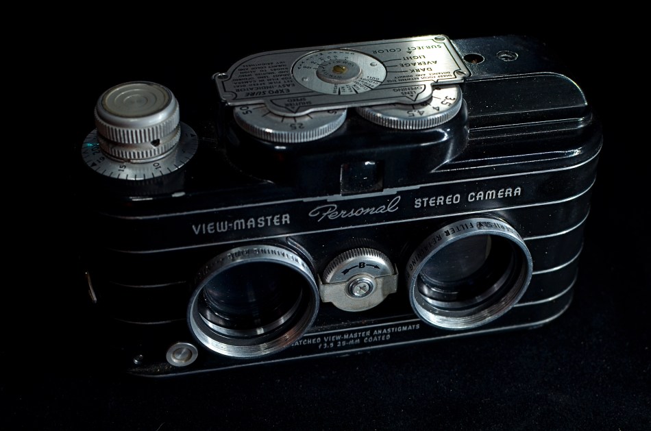 The only consumer camera designed to create personal View-Master reels. 15 sec., f/5.6, ISO 100, 35mm.