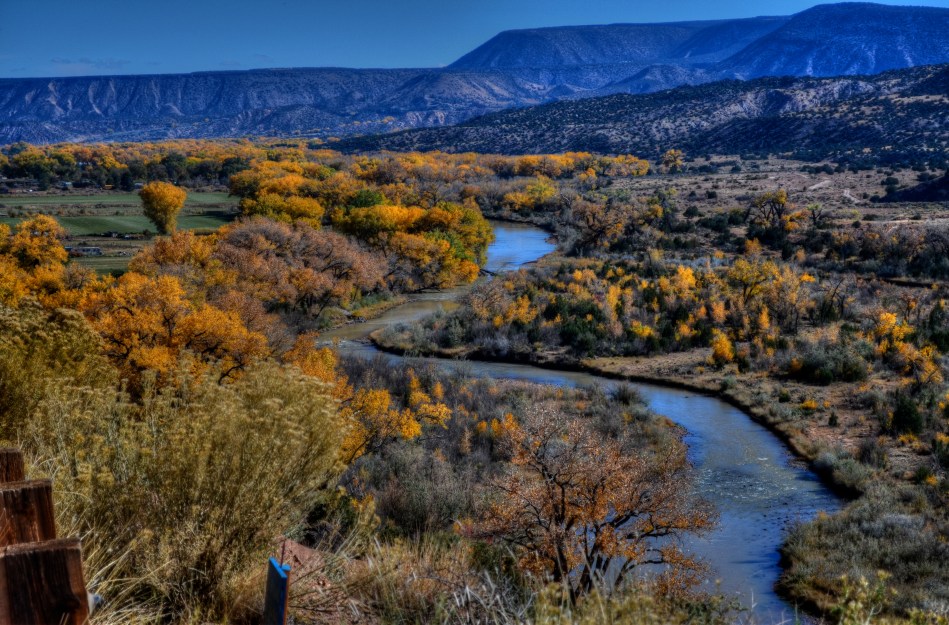 Sinuous, 2013. The river's journey takes it, and your eyes, back into the picture.