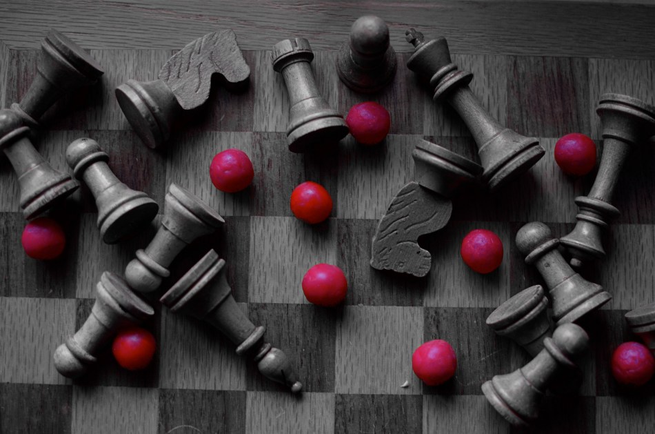 1/30 sec., f/2.8, ISO 400, 35mm. Copy of color original desaturated with Nikon's "selective color" in-camera touch-up option.