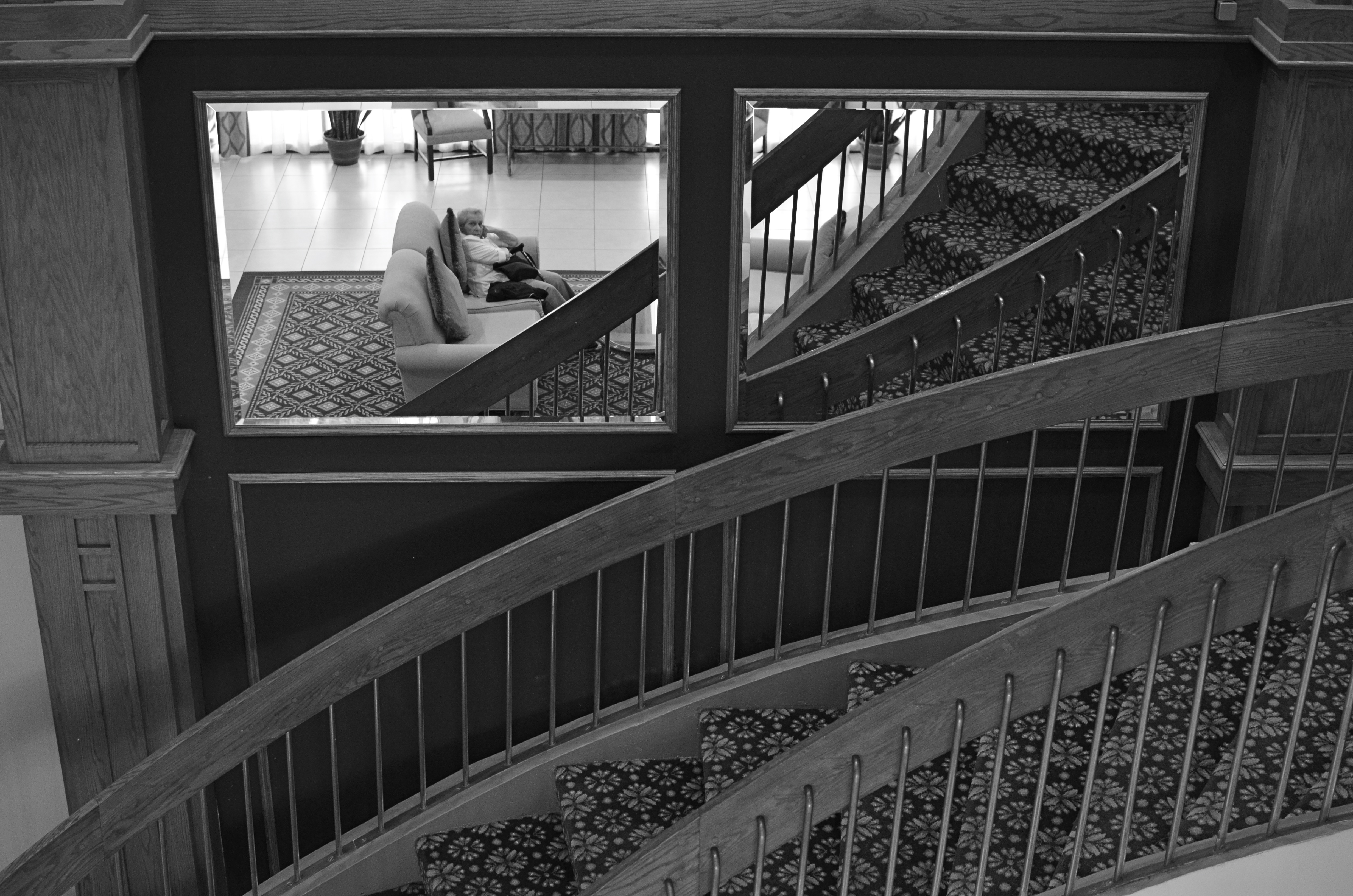 Upstairs, Downstairs, 2014. Conceived and planned as a monochrome image.