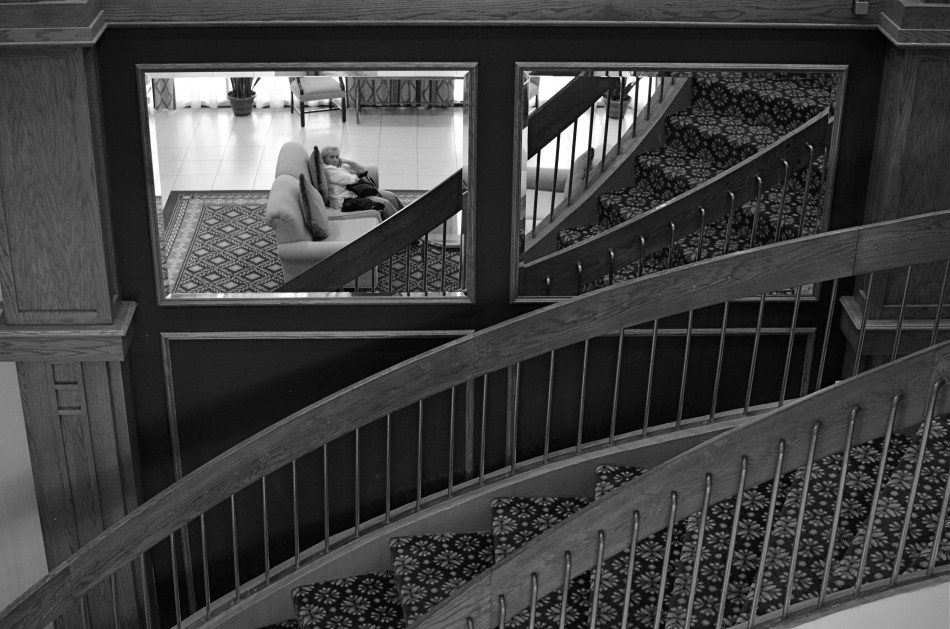 Upstairs, Downstairs, 2014. Conceived and planned as a monochrome image.