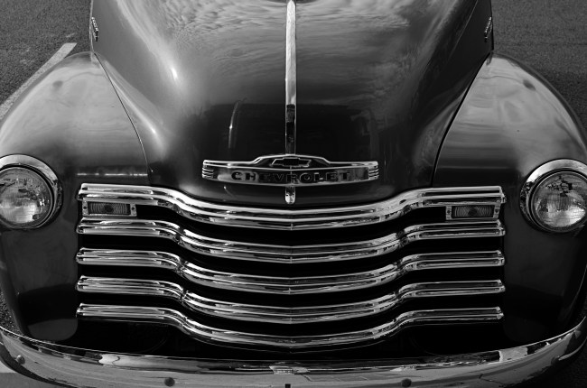 Up In Your Grille, 2015. A mere b&w conversion from color would have flattened out many of this image's tones.