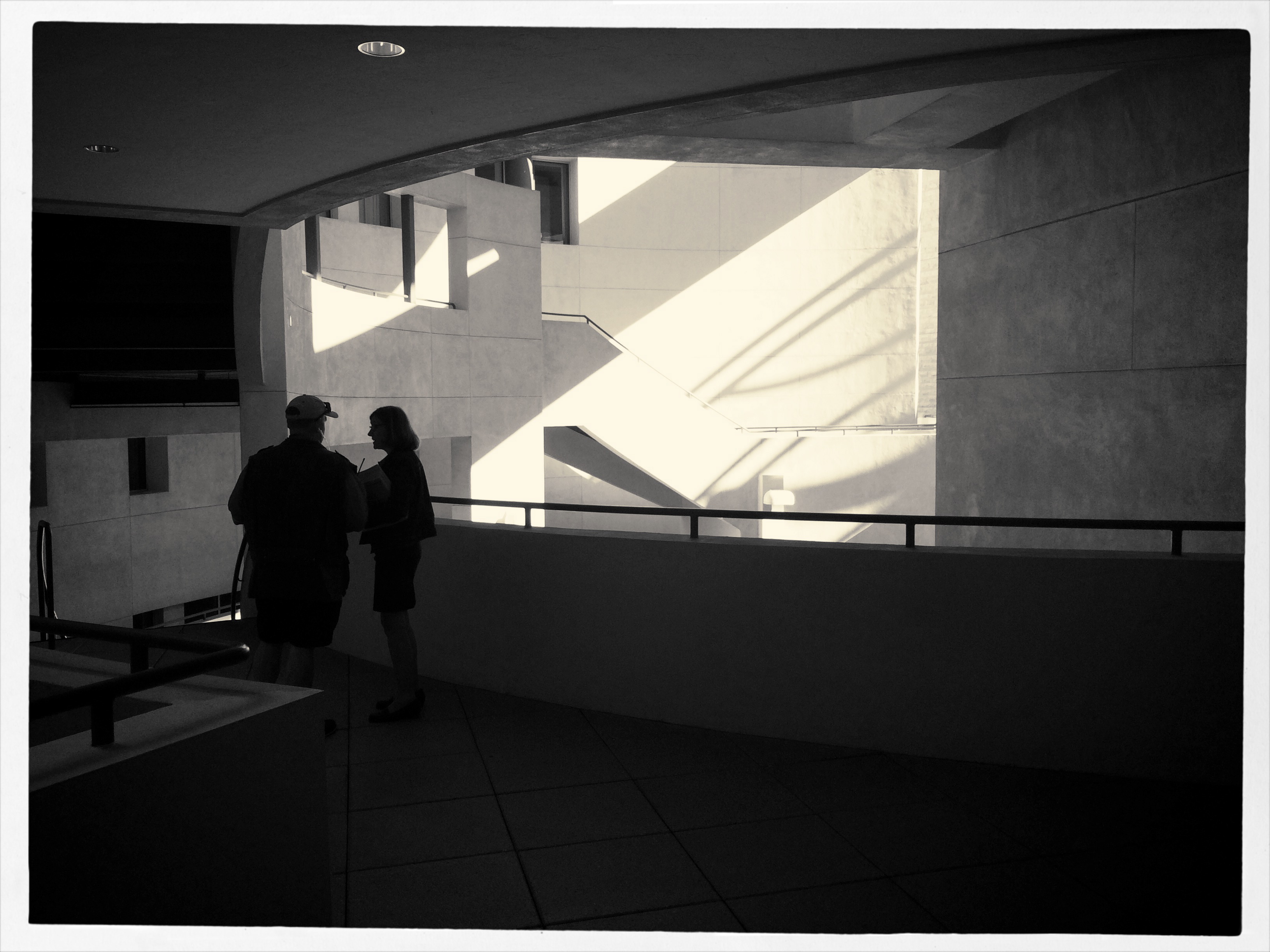 The light patterns seen here were warm and inviting in color. That's not what I wanted.