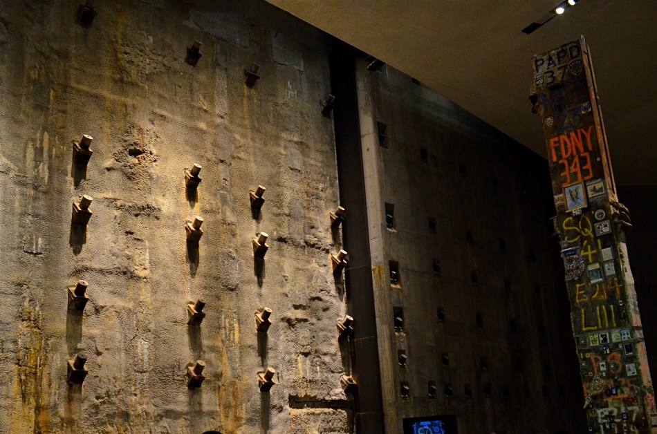 Slurry Wall And Hero's Girder, 2015. The 9/11 Memorial Museum in New York is a cathedral of grim silence.