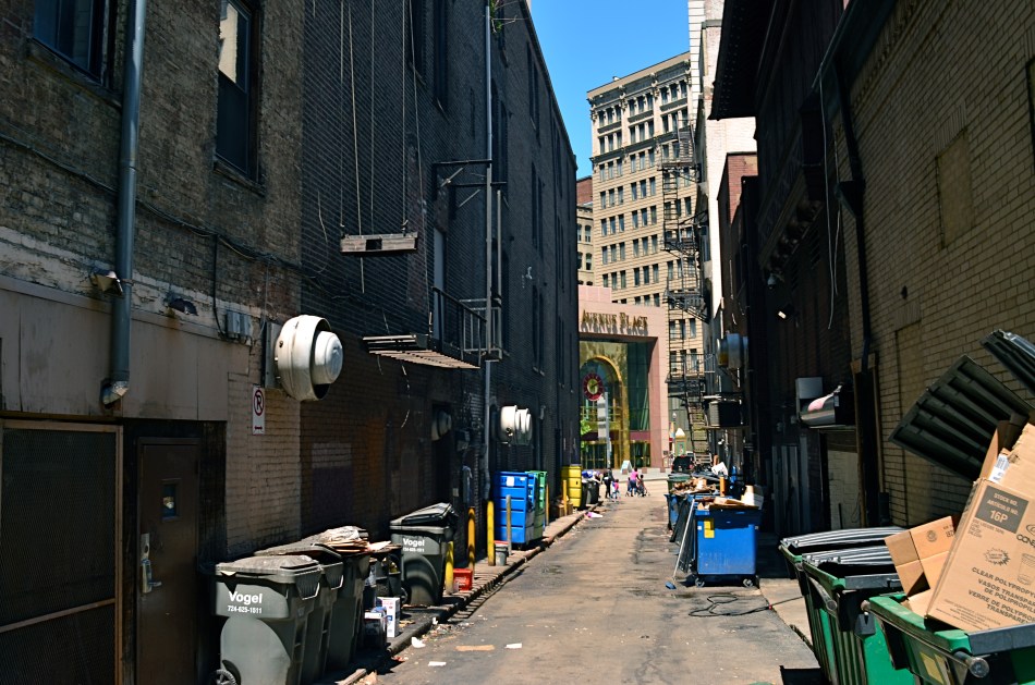 A traditional wide-angle approach to the suggestion of depth.