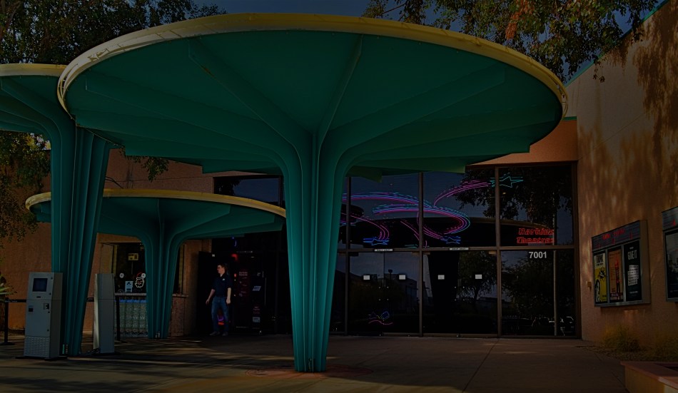 Scottsdale, Arizona's gorgeous little art-house complex, the Camelview Theatre, on the afternoon of its final day, December 10, 2015.