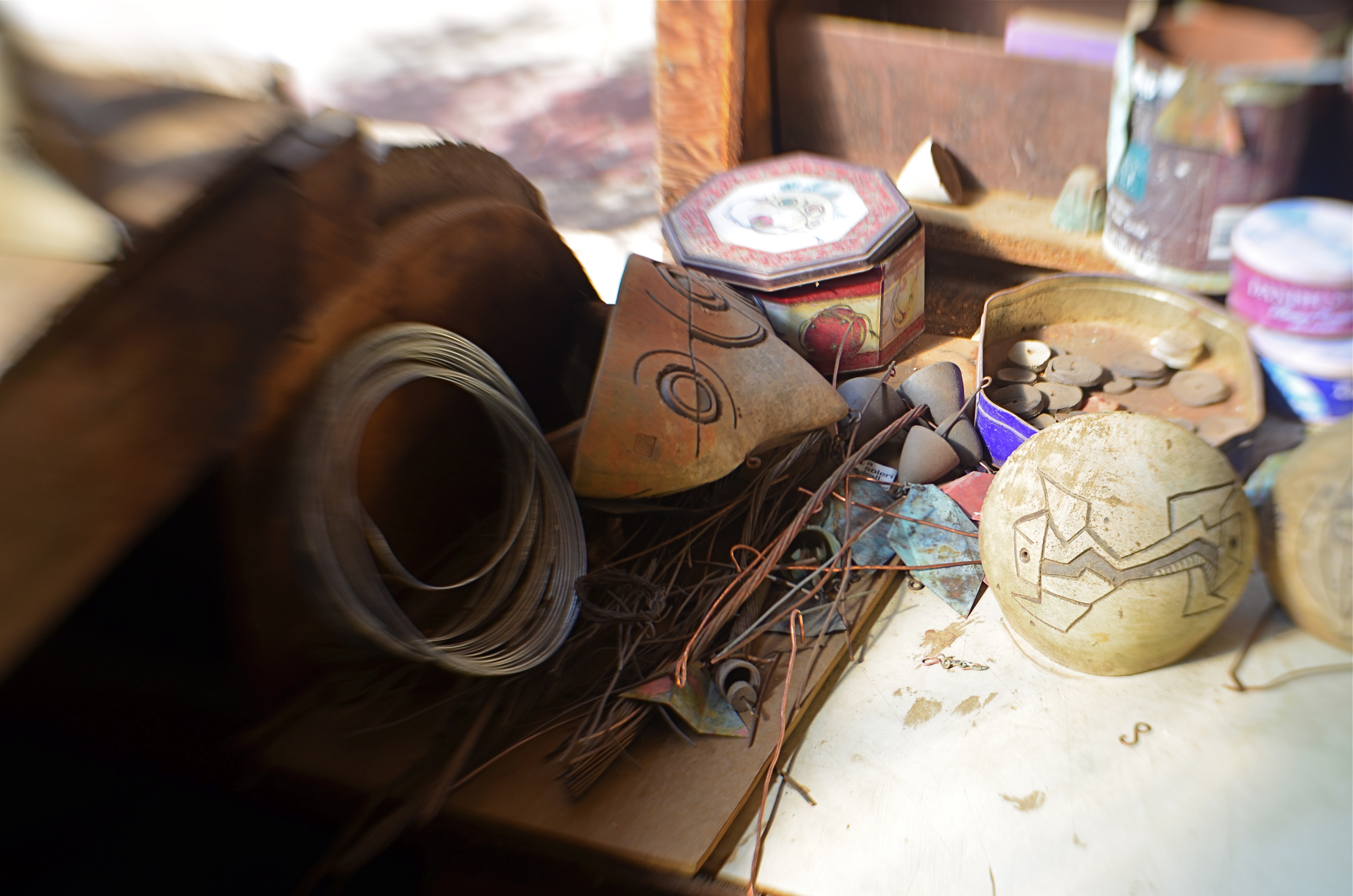 When visiting craft studios, make sure you visit the backstage areas.