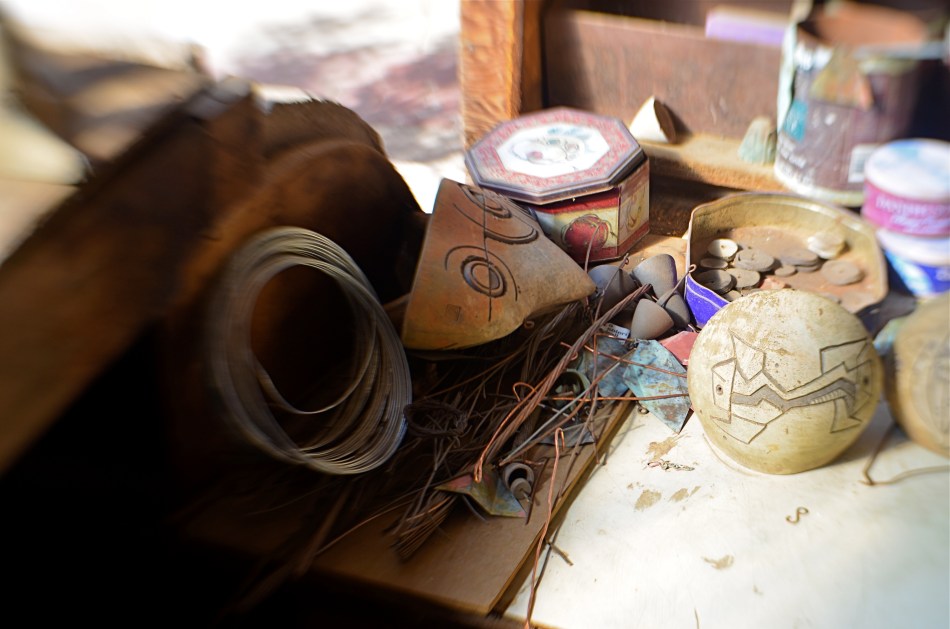 When visiting craft studios, make sure you visit the backstage areas. 