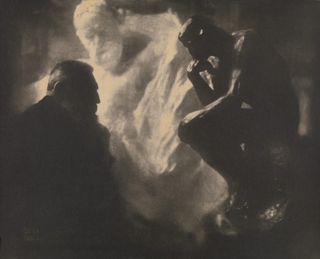 One of Edward Steichen's amazing portrait studies of the sculptor Auguste Rodin.
