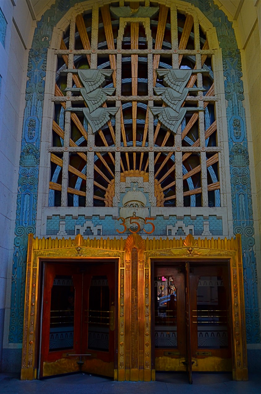 Vancouver's amazing Marine Building, a Deco freak's feast, in early morning (flat) light.