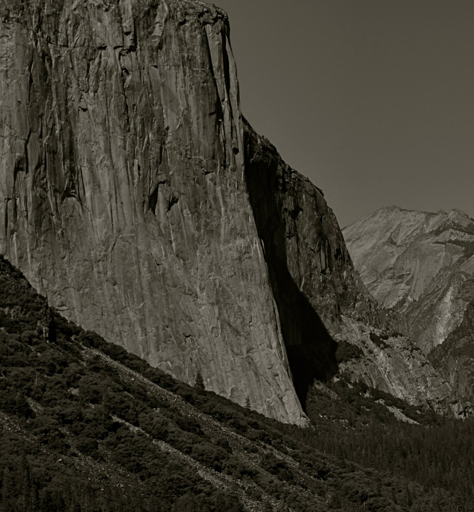 This ( ) view of El Capitan in the Yosemite Valley has been annually tweaked with various editing tools since being taken in ( )